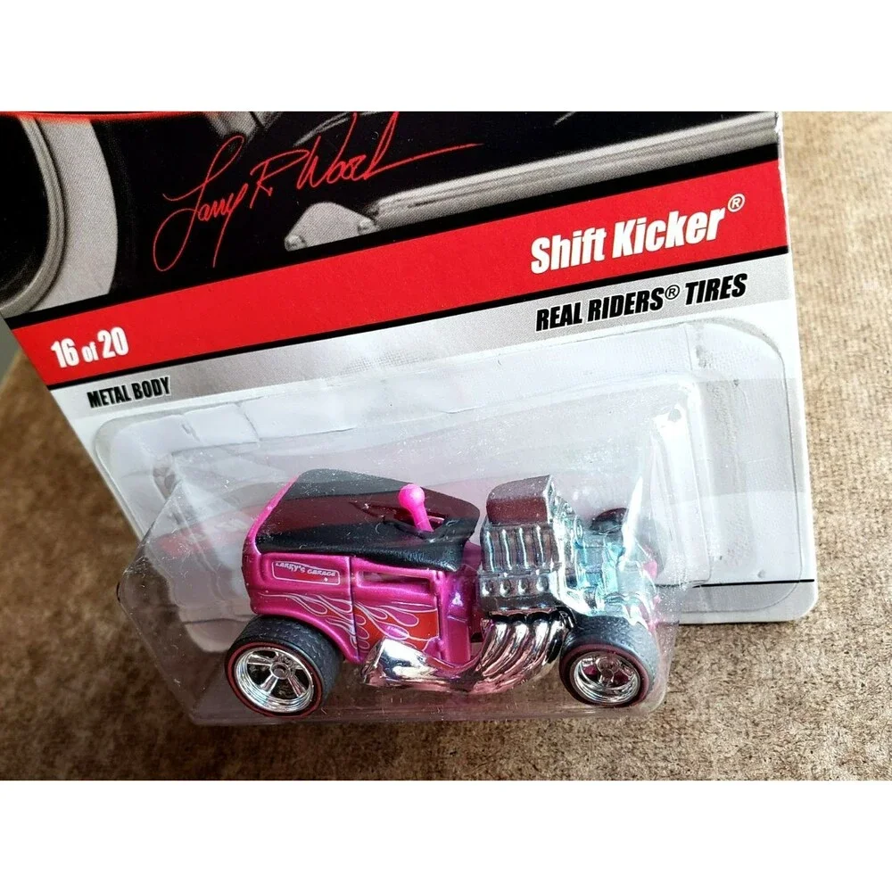 2009 Hot Wheels SHIFT KICKER Metallic Pink LARRY'S GARAGE #16/20 1:64 REDLINE RR